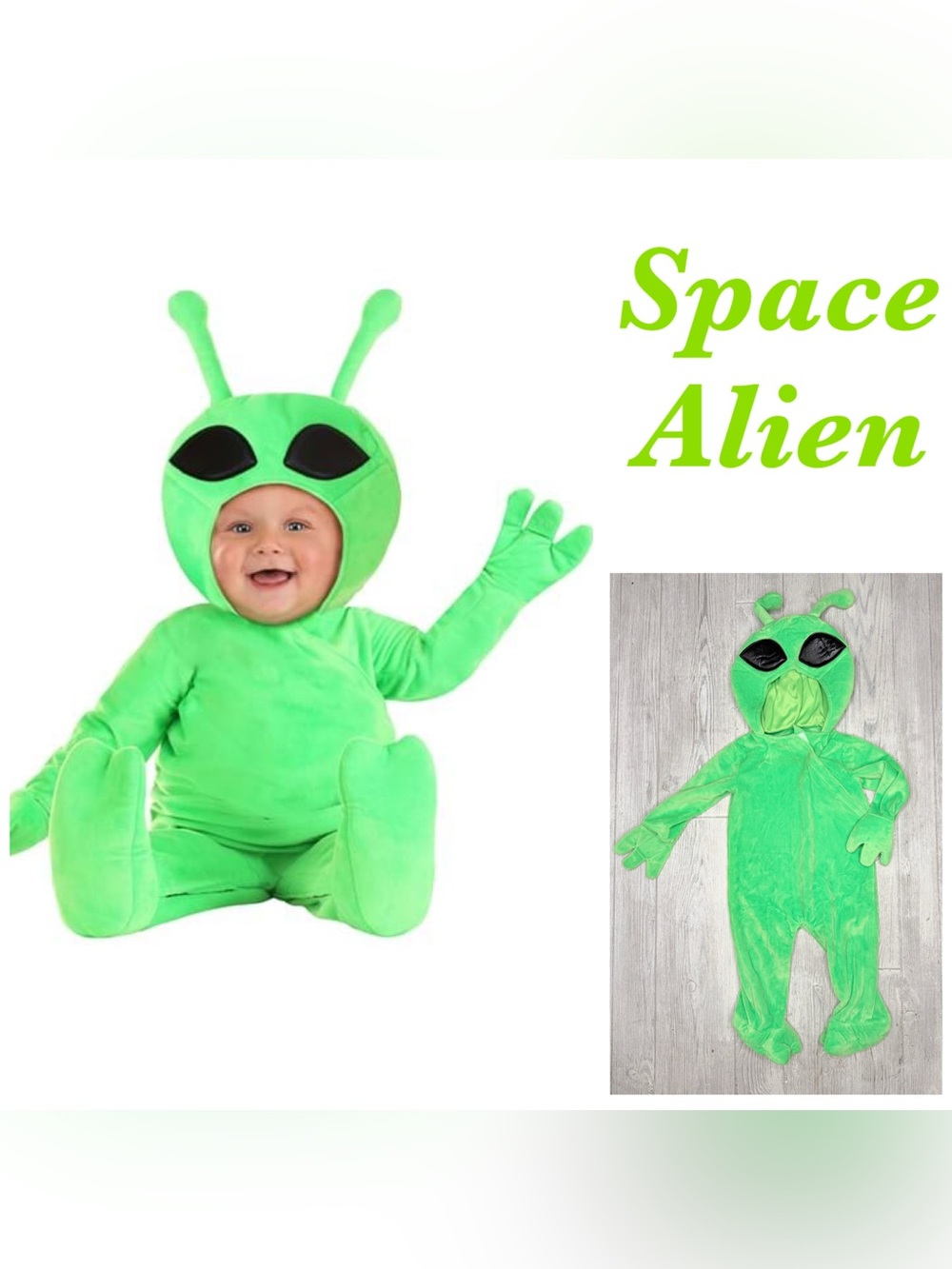 Halloween costume Silly Space Alien Infant Costume dress up cosplay 6-9 m
